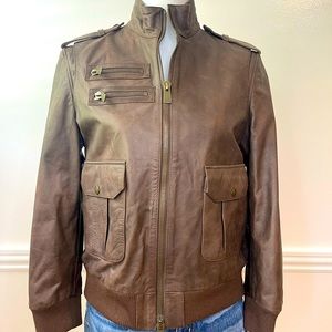 Anine Bing brown leather jacket BNWT SIZE: M